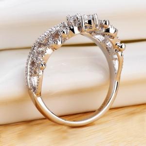 Crown Style Engagement Ring For Women Cubic..